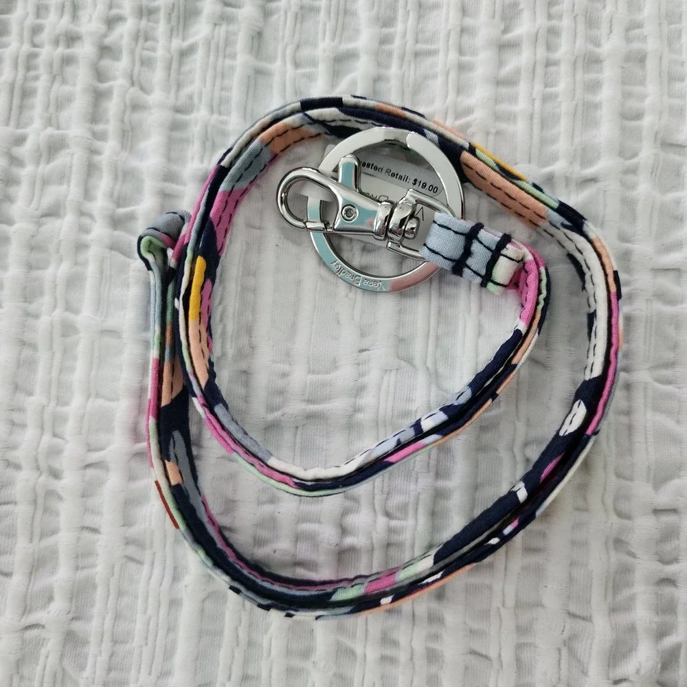 Vera Bradley Lanyard Mod Paisley Cotton Neck Strap Key ID Holder 24166-V79 NEW